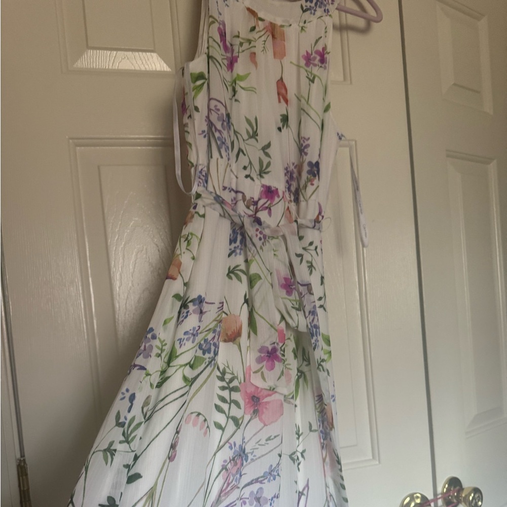 Calvin  klein Floral Sleeveless Dress